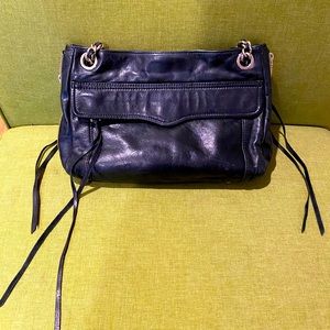 Rebecca Minkoff black leather ‘Swing’ shoulder bag